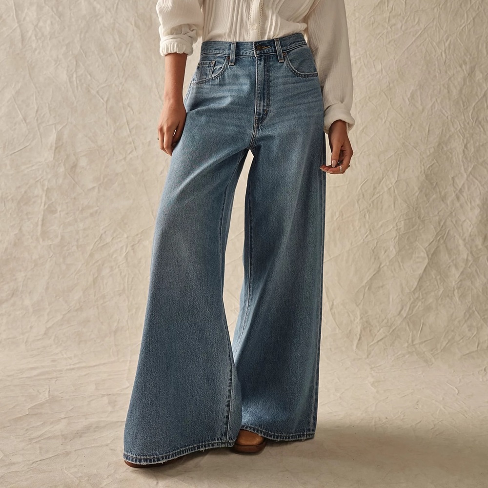Levi's Jeans Premium For Free People XL Flood Jeans In Know It All 27 wide leg